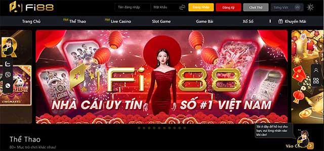 Fi88 là thương hiệu nhà cái trực tuyến uy tín hàng đầu Châu Á hiện nay